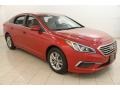 2017 Scarlet Red Hyundai Sonata SE  photo #1