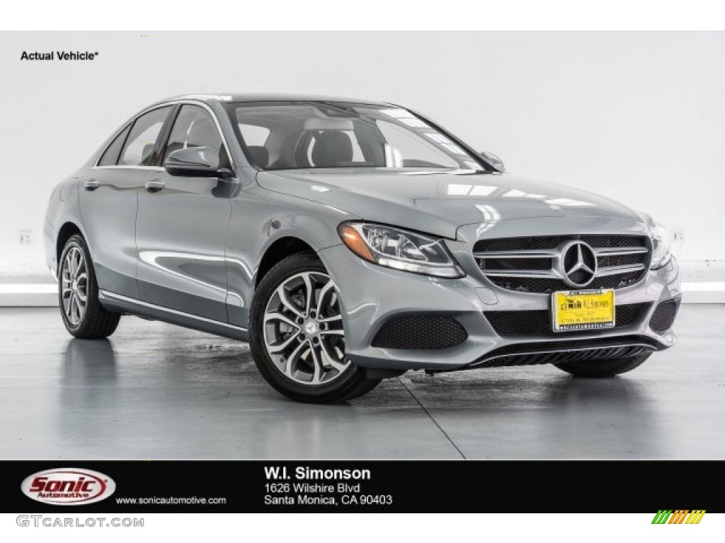 2016 C 300 4Matic Sedan - Palladium Silver Metallic / Black photo #1