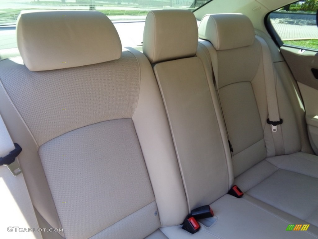 2009 7 Series 750Li Sedan - Mineral White Metallic / Champagne Full Merino Leather photo #16