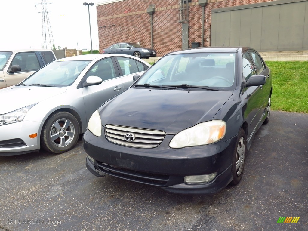 2004 Corolla S - Black / Light Gray photo #3