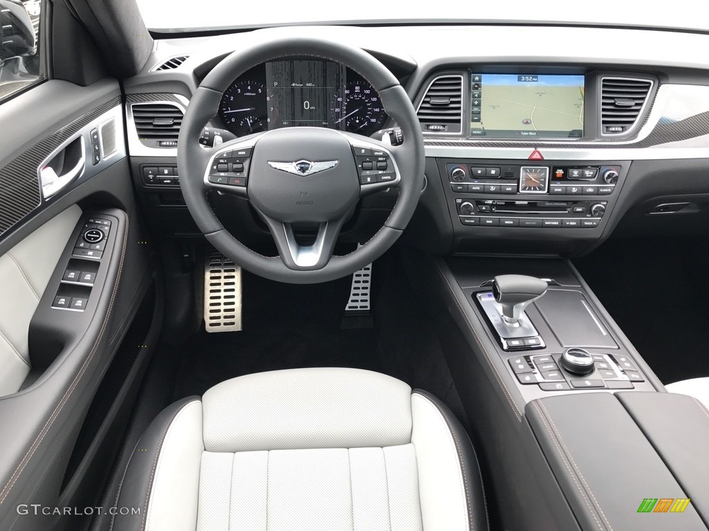 2018 Hyundai Genesis G80 Sport Gray Dashboard Photo #120385273
