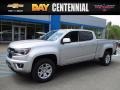 2017 Silver Ice Metallic Chevrolet Colorado LT Crew Cab 4x4  photo #1