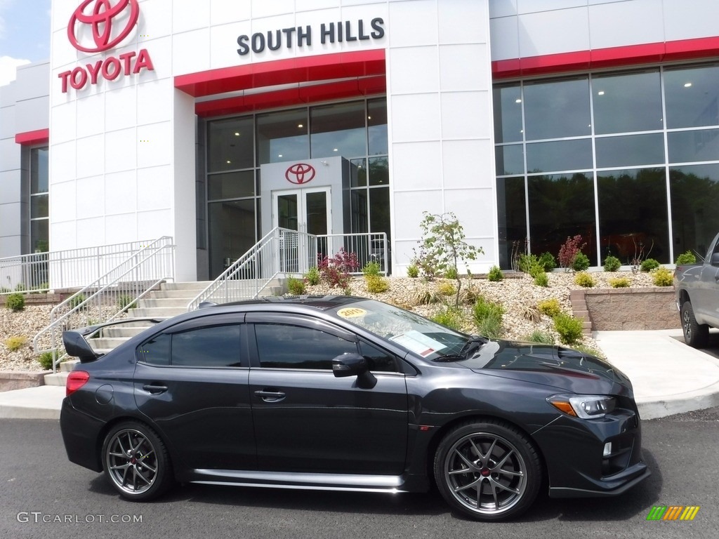2015 WRX STI Limited - Dark Gray Metallic / Carbon Black photo #2