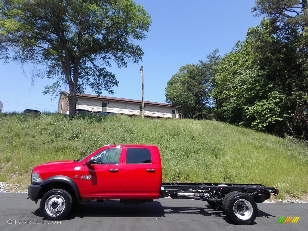 2017 4500 Tradesman Crew Cab Chassis - Flame Red / Black/Diesel Gray photo #1