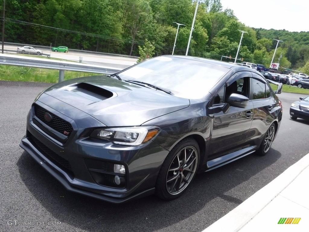 2015 WRX STI Limited - Dark Gray Metallic / Carbon Black photo #9