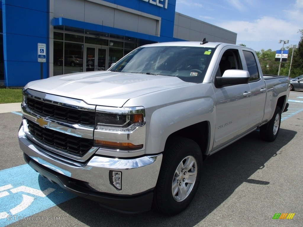 2017 Silverado 1500 LT Double Cab 4x4 - Silver Ice Metallic / Jet Black photo #10