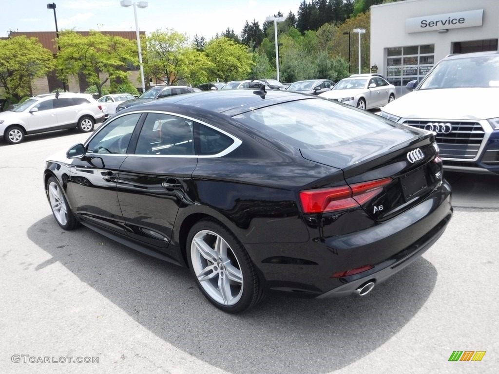 2018 A5 Sportback Premium Plus quattro - Mythos Black Metallic / Black photo #16