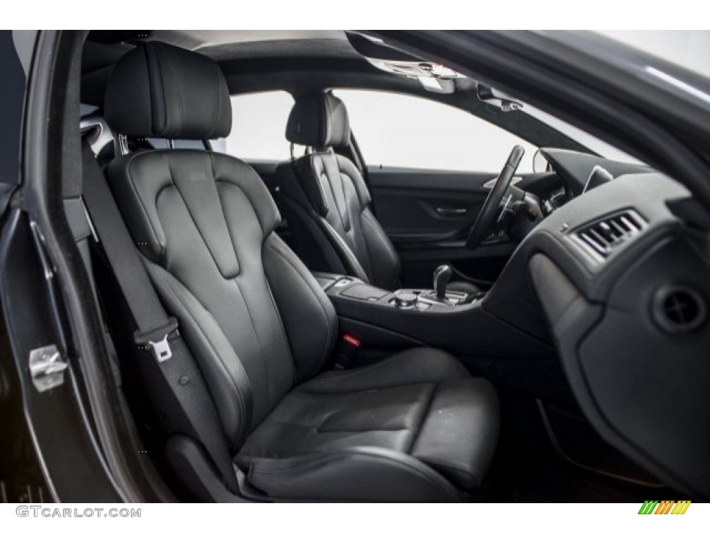 Black Interior 2017 BMW M6 Gran Coupe Photo #120391753