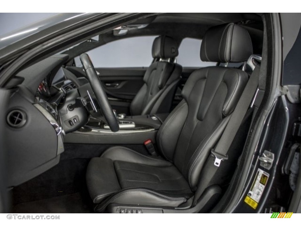 Black Interior 2017 BMW M6 Gran Coupe Photo #120392042