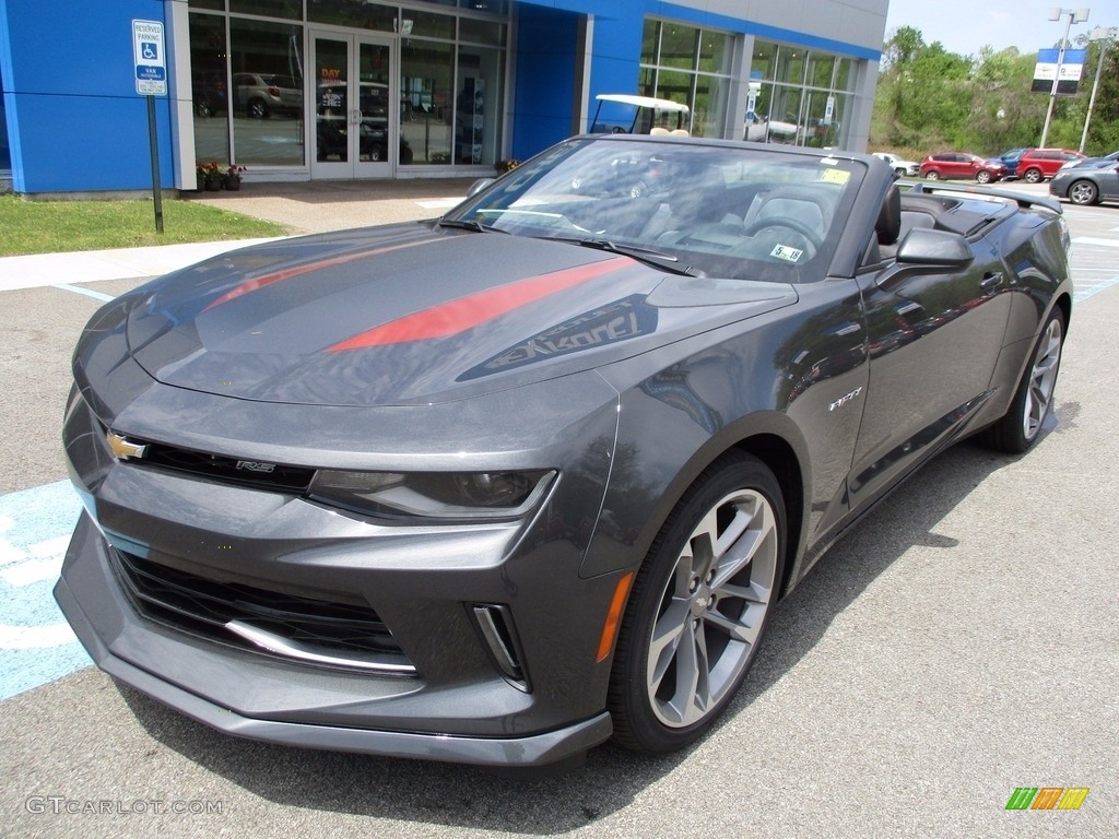 Nightfall Gray Metallic 2017 Chevrolet Camaro LT Convertible 50th Anniversary Exterior Photo #120393381