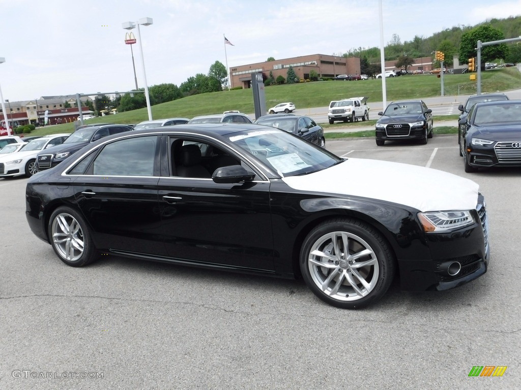 Mythos Black Metallic 2017 Audi A8 L 3.0T quattro Exterior Photo #120394315