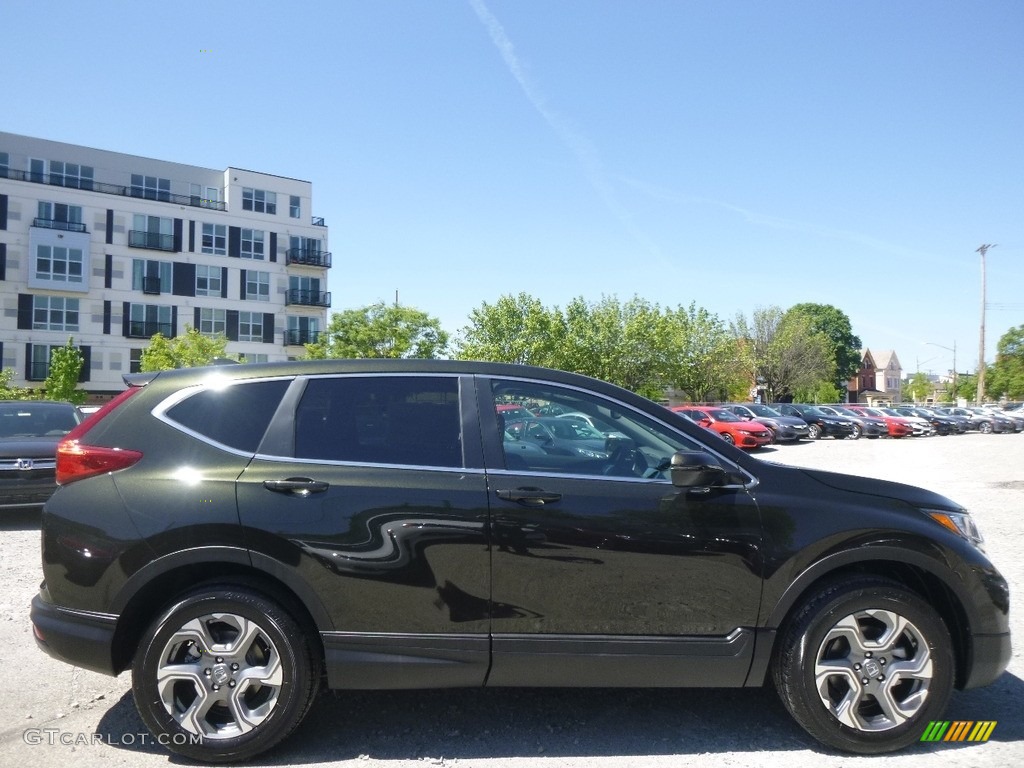 2017 CR-V EX-L AWD - Dark Olive Metallic / Black photo #2