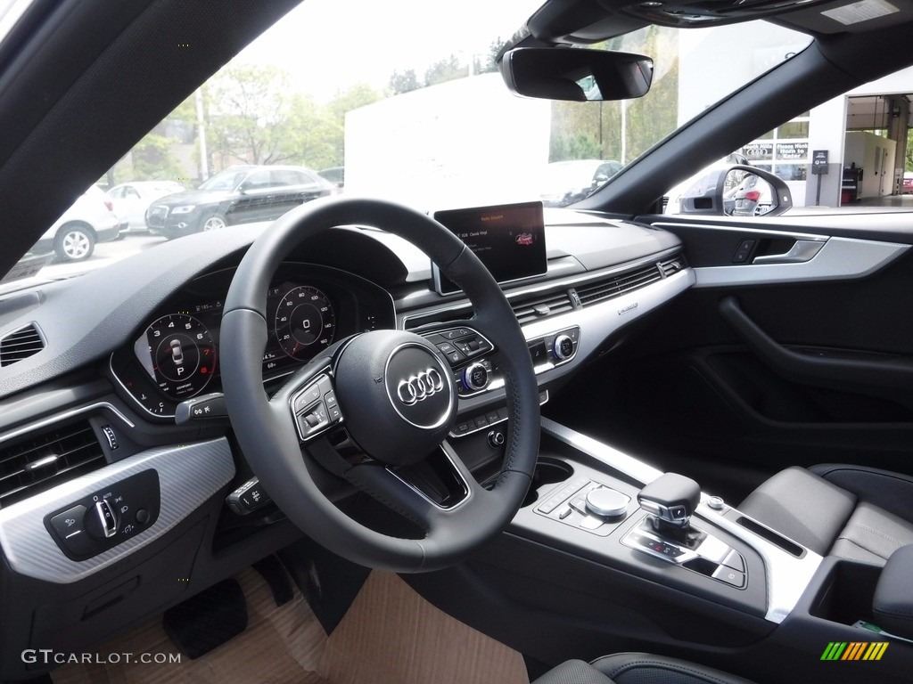 2018 Audi A5 Premium Plus quattro Coupe Black Dashboard Photo #120395533