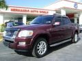 2007 Dark Cherry Metallic Ford Explorer Sport Trac Limited  photo #1