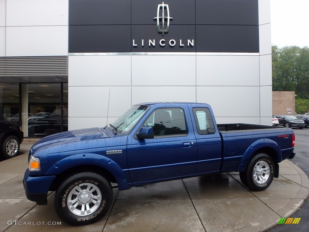 2011 Ranger Sport SuperCab 4x4 - Vista Blue Metallic / Medium Dark Flint photo #1