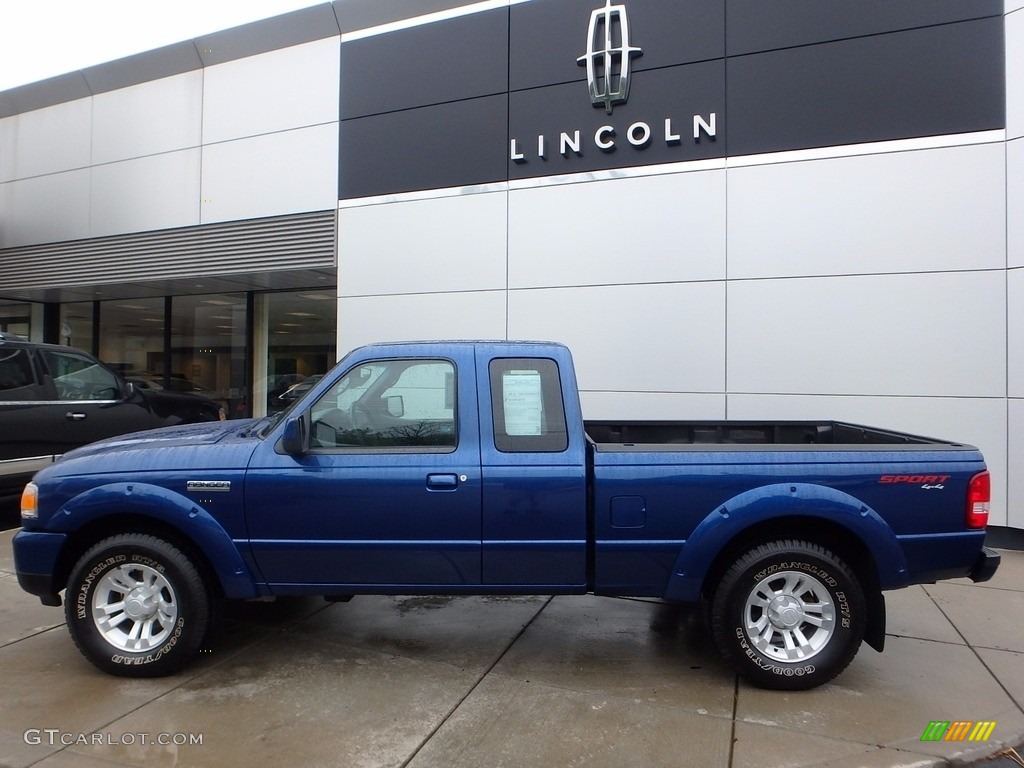 2011 Ranger Sport SuperCab 4x4 - Vista Blue Metallic / Medium Dark Flint photo #2