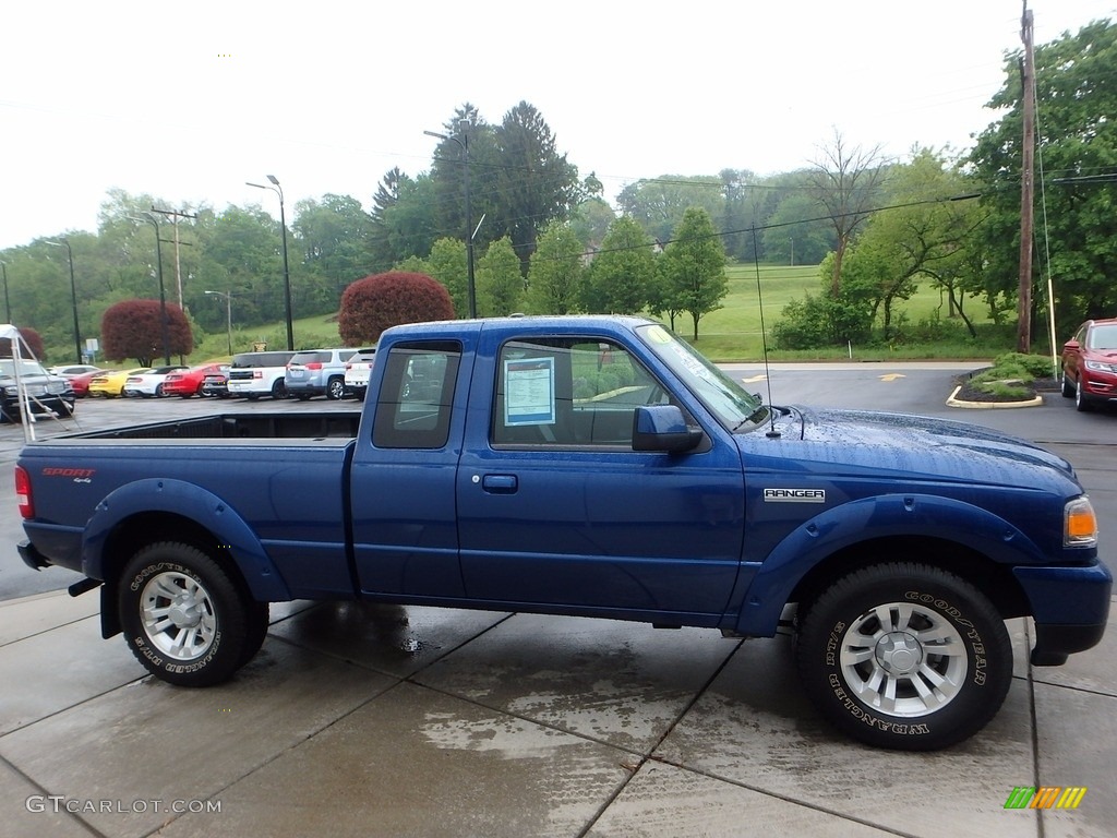 2011 Ranger Sport SuperCab 4x4 - Vista Blue Metallic / Medium Dark Flint photo #6