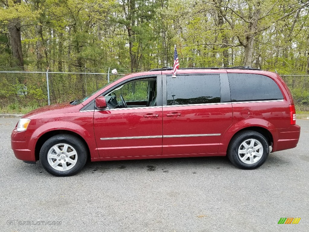 Deep Cherry Red Crystal Pearl 2010 Chrysler Town & Country Touring Exterior Photo #120403273
