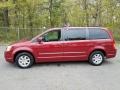 Deep Cherry Red Crystal Pearl 2010 Chrysler Town & Country Touring Exterior