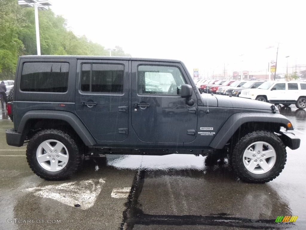 2017 Wrangler Unlimited Sport 4x4 - Rhino / Black photo #7