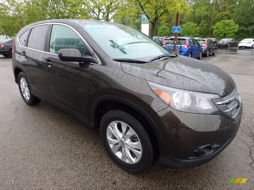 Kona Coffee Metallic 2014 Honda CR-V EX AWD Exterior Photo #120405458