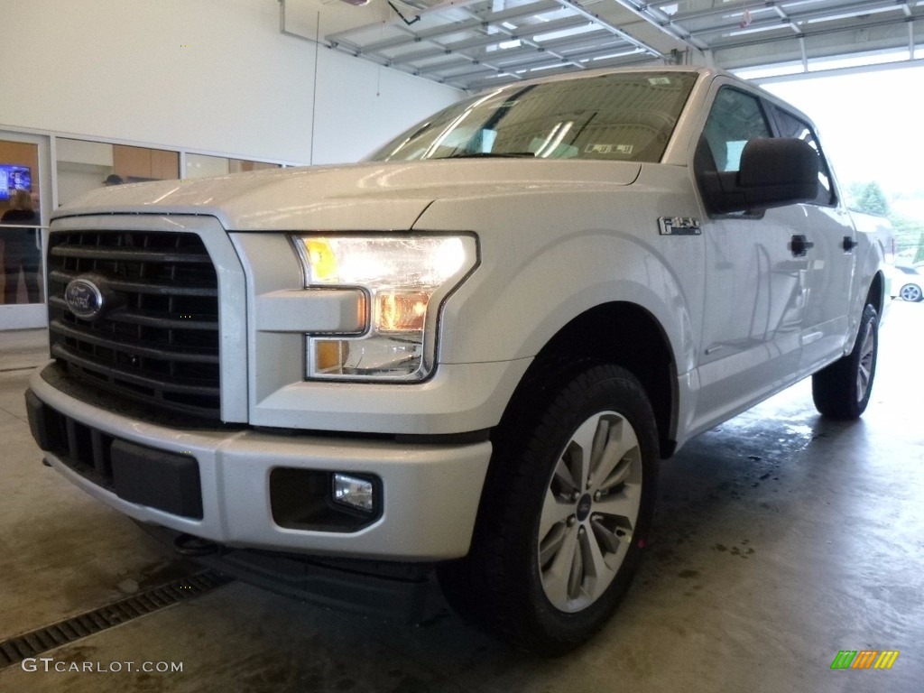 2017 F150 XL SuperCrew 4x4 - Ingot Silver / Black photo #4