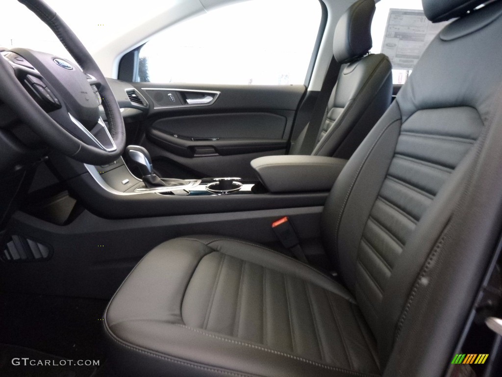 Ebony Interior 2017 Ford Edge SEL AWD Photo #120407033