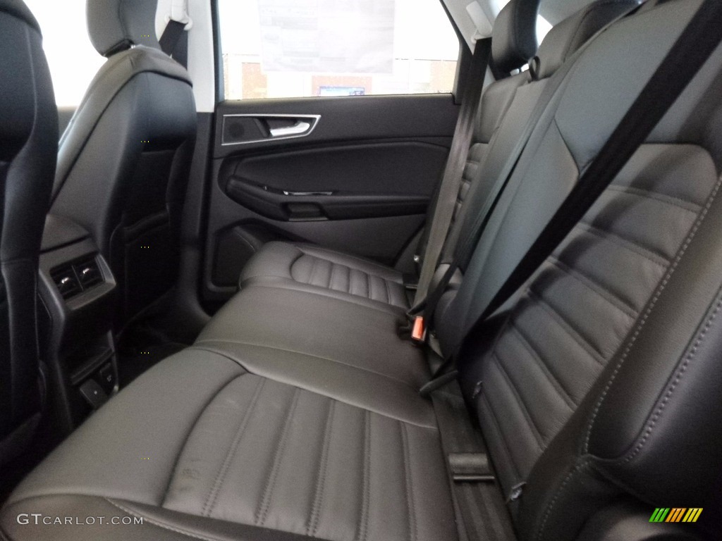 Ebony Interior 2017 Ford Edge SEL AWD Photo #120407056