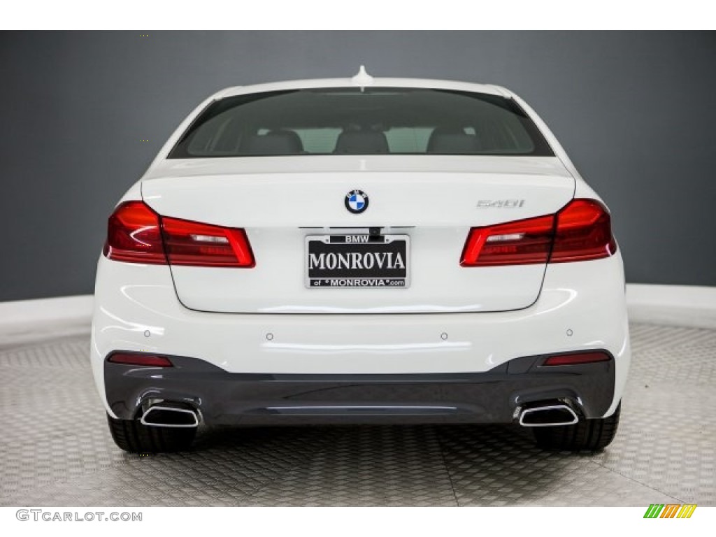 2017 5 Series 540i Sedan - Alpine White / Night Blue photo #4