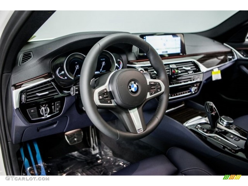 2017 5 Series 540i Sedan - Alpine White / Night Blue photo #5