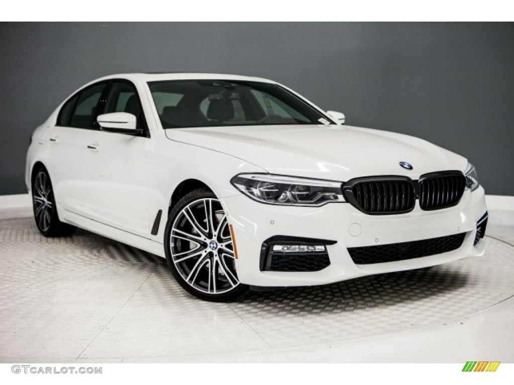 2017 5 Series 540i Sedan - Alpine White / Night Blue photo #12