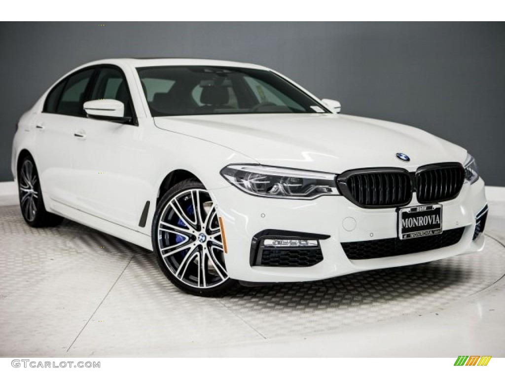 2017 5 Series 540i Sedan - Alpine White / Black photo #12