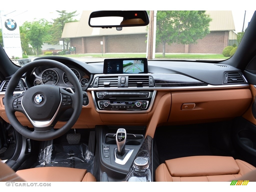 2017 BMW 4 Series 430i xDrive Coupe Saddle Brown Dashboard Photo #120408695