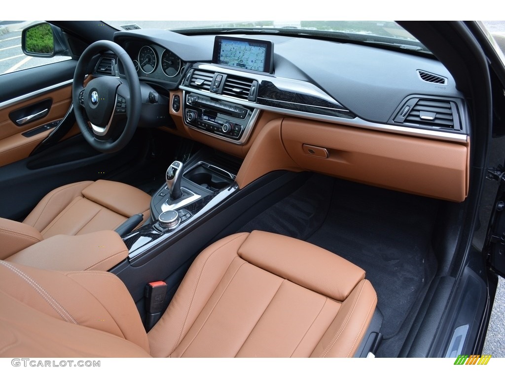 2017 BMW 4 Series 430i xDrive Coupe Saddle Brown Dashboard Photo #120408989