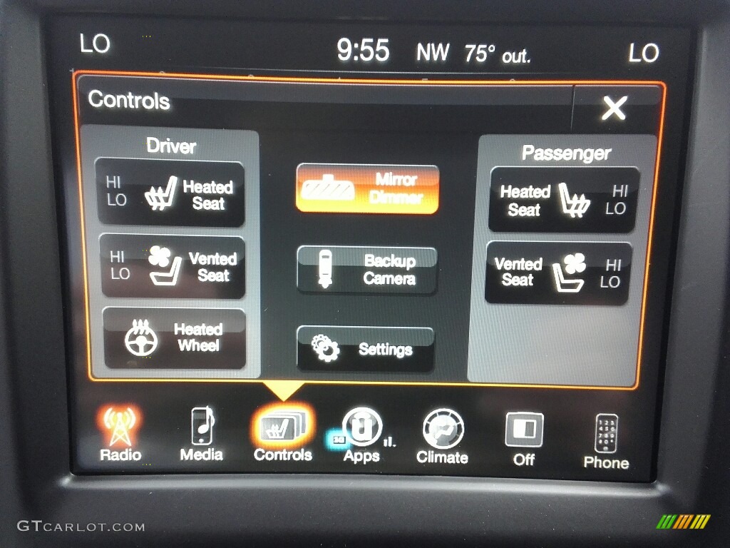 2017 Ram 2500 Laramie Mega Cab 4x4 Controls Photo #120409769