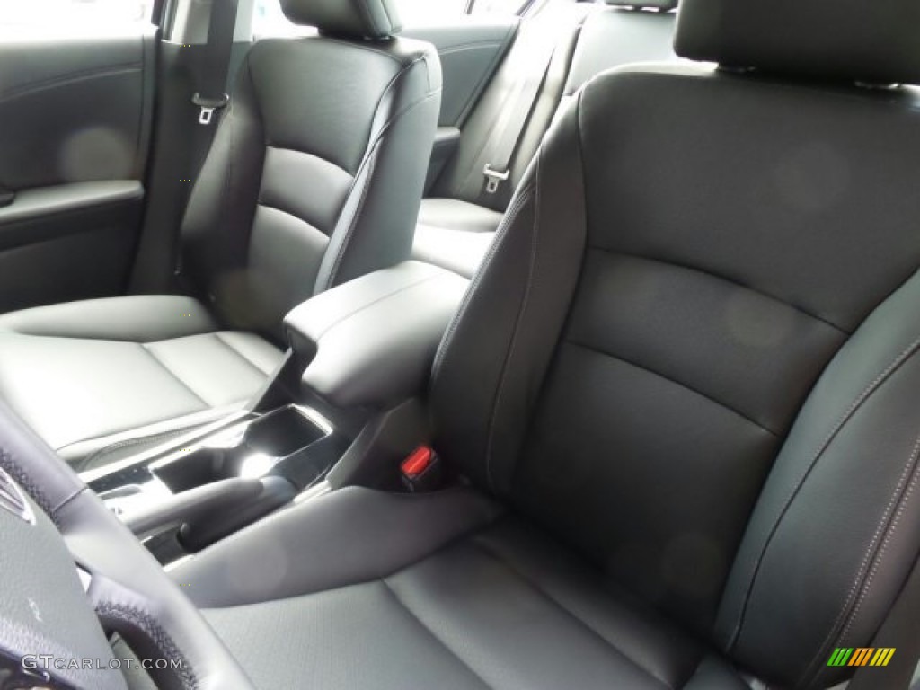 2017 Accord Hybrid EX-L Sedan - Vortex Blue Pearl / Black photo #10