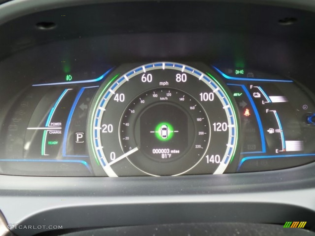 2017 Accord Hybrid EX-L Sedan - Vortex Blue Pearl / Black photo #18