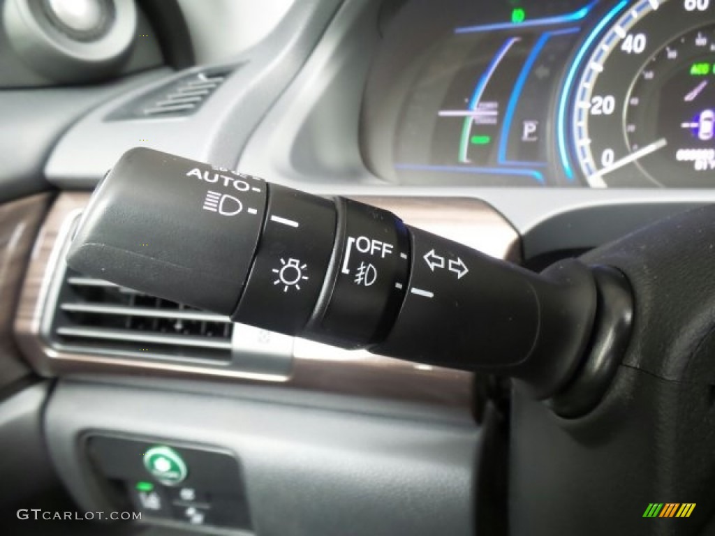 2017 Accord Hybrid EX-L Sedan - Vortex Blue Pearl / Black photo #27