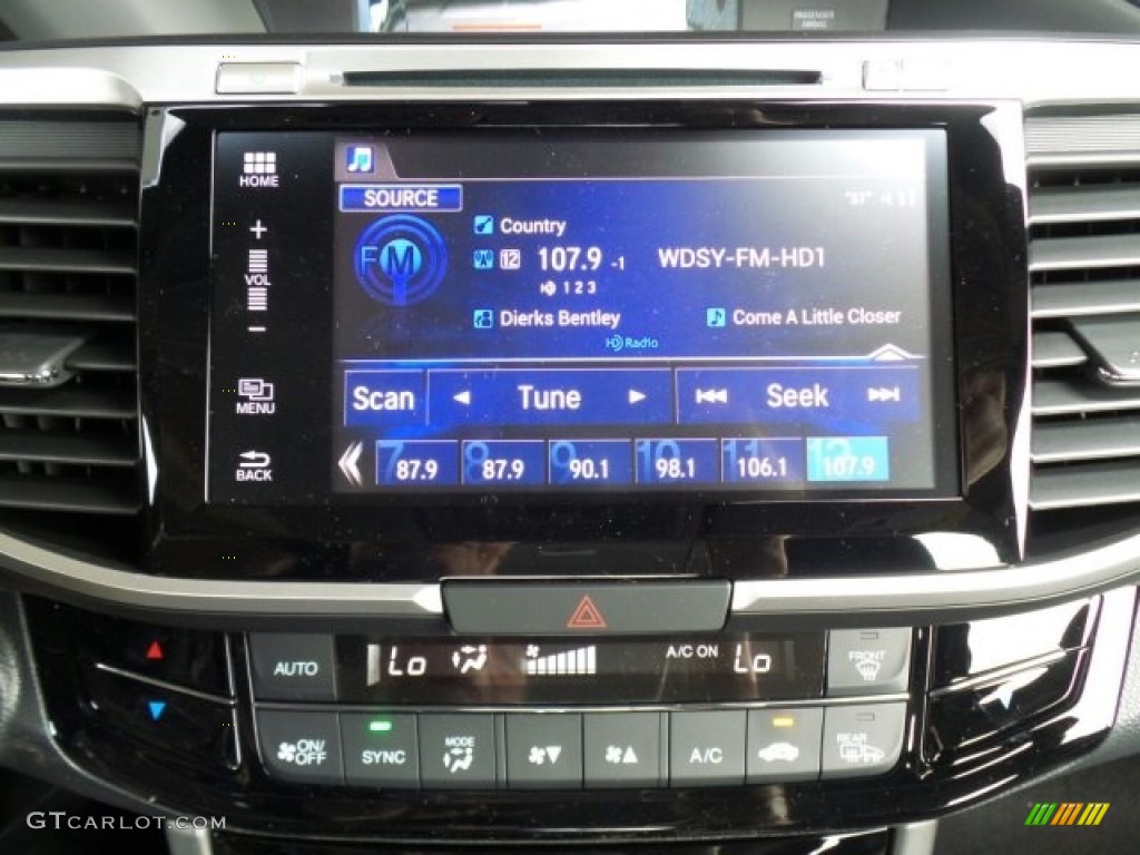 2017 Accord Hybrid EX-L Sedan - Vortex Blue Pearl / Black photo #35