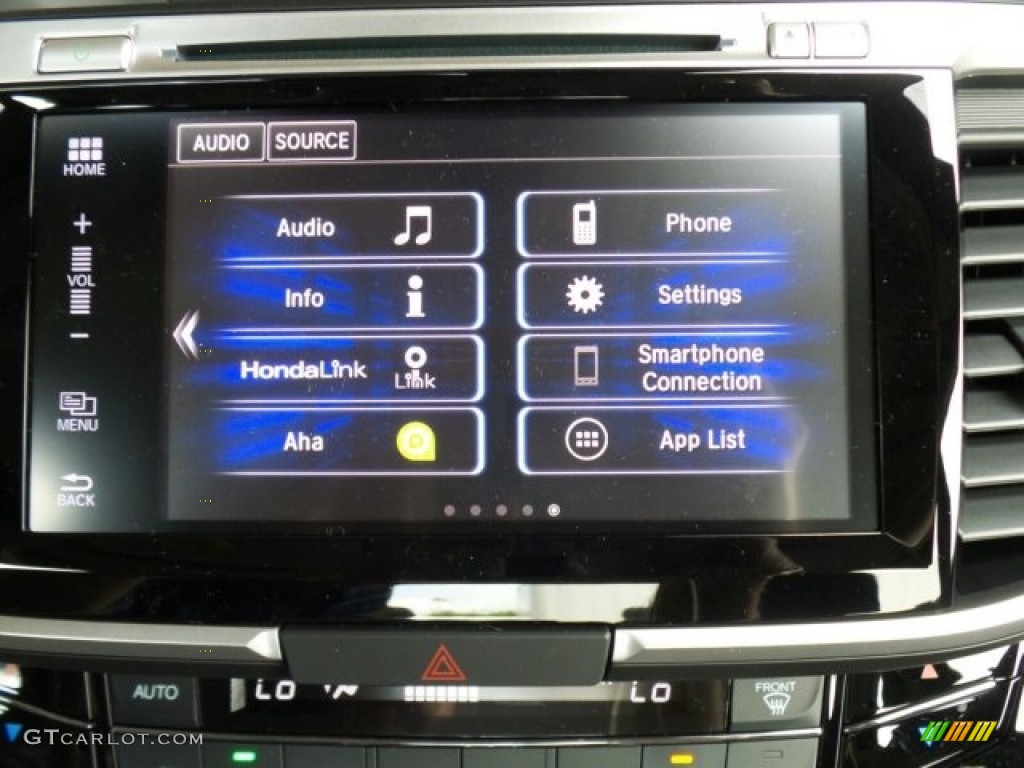 2017 Accord Hybrid EX-L Sedan - Vortex Blue Pearl / Black photo #36