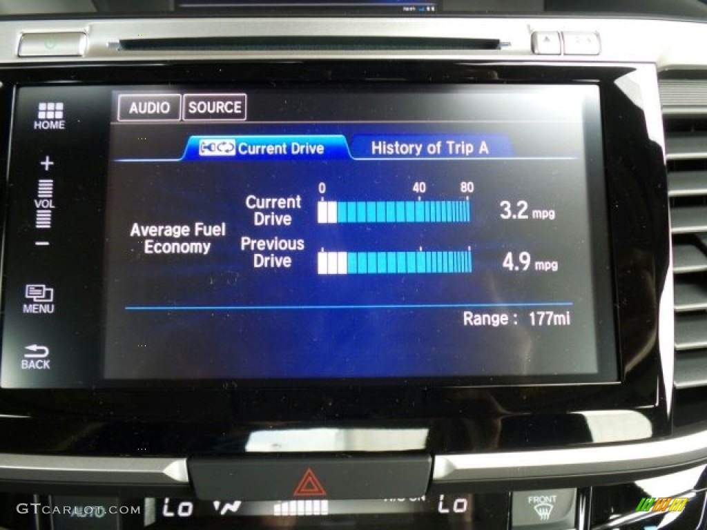 2017 Accord Hybrid EX-L Sedan - Vortex Blue Pearl / Black photo #38