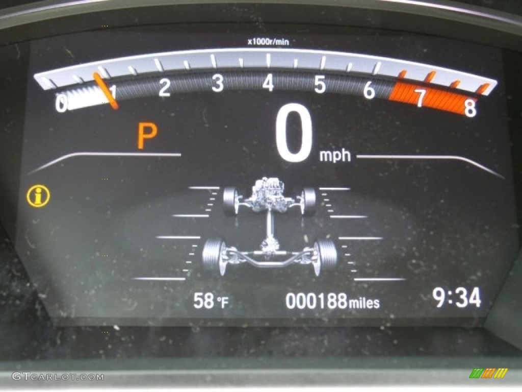 2017 CR-V Touring AWD - Gunmetal Metallic / Gray photo #20