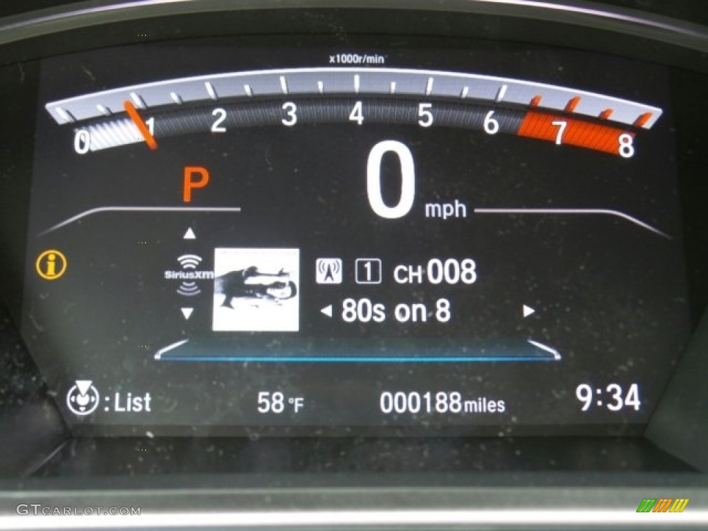 2017 CR-V Touring AWD - Gunmetal Metallic / Gray photo #21
