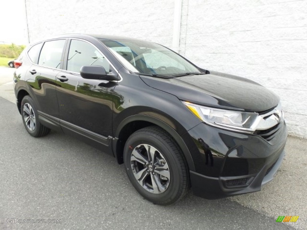 2017 CR-V LX AWD - Crystal Black Pearl / Black photo #1