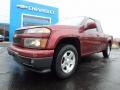 2009 Deep Ruby Red Metallic Chevrolet Colorado LT Extended Cab  photo #2
