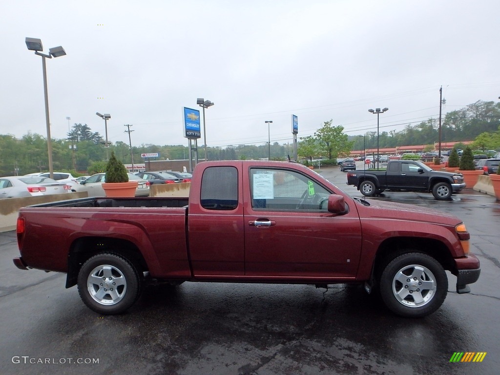 2009 Colorado LT Extended Cab - Deep Ruby Red Metallic / Ebony photo #9