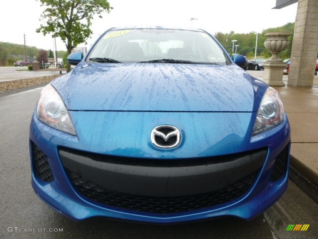 2012 MAZDA3 i Touring 4 Door - Sky Blue Mica / Black photo #4