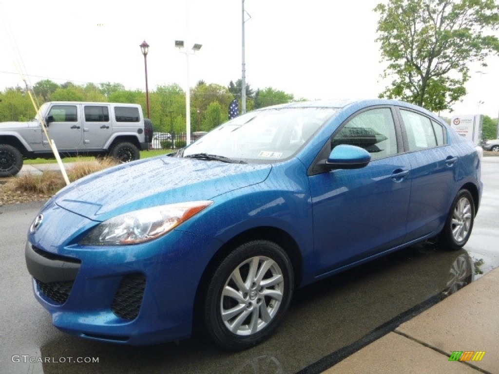 2012 MAZDA3 i Touring 4 Door - Sky Blue Mica / Black photo #5