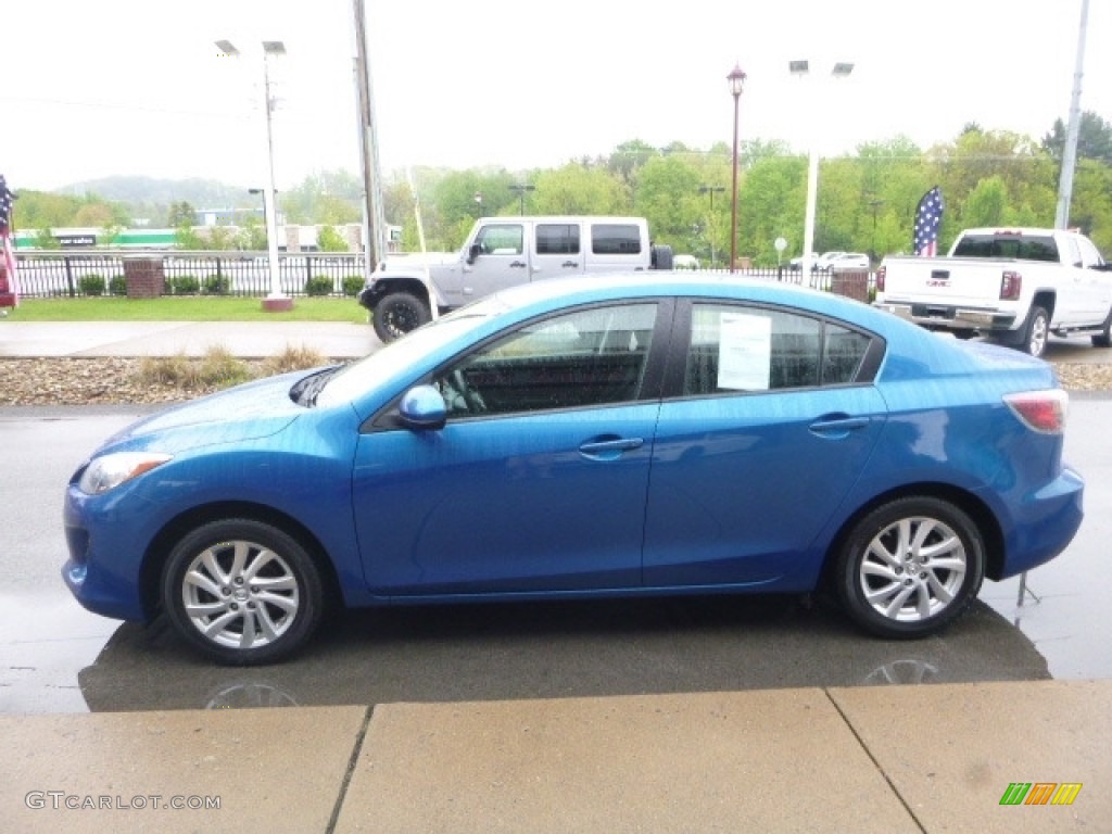 2012 MAZDA3 i Touring 4 Door - Sky Blue Mica / Black photo #6
