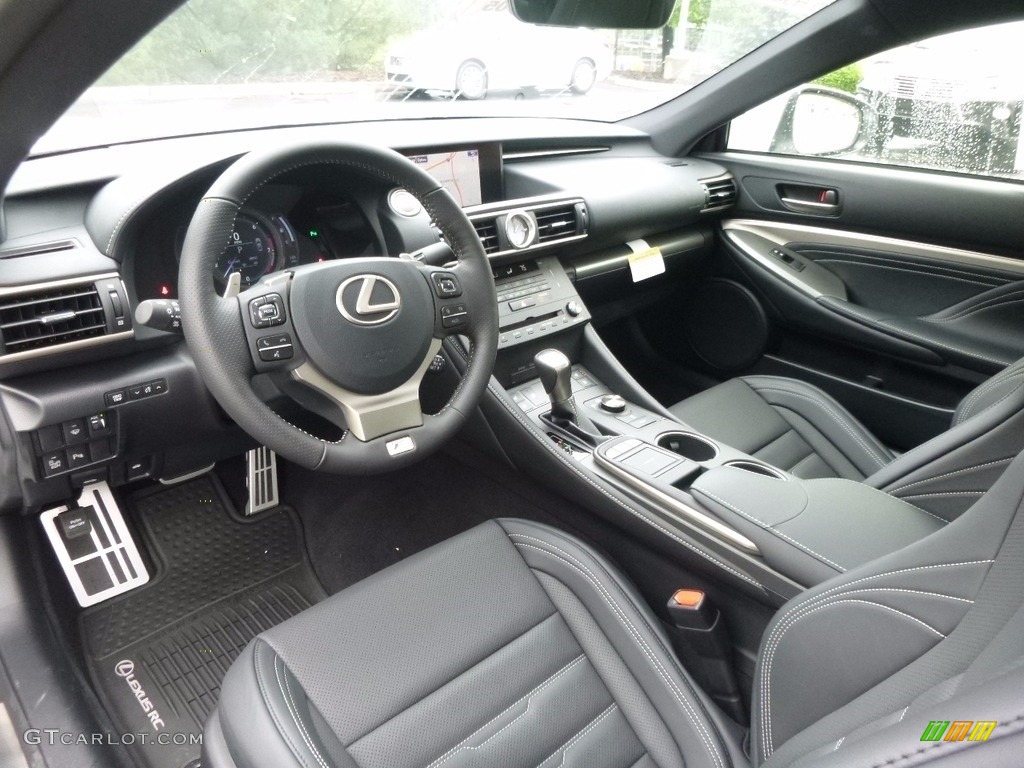 Black Interior 2017 Lexus RC 350 F Sport AWD Photo #120416511